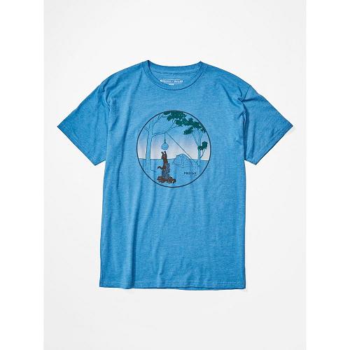 Marmot Marmotini T-Shirts For Mens Blue SBN427513